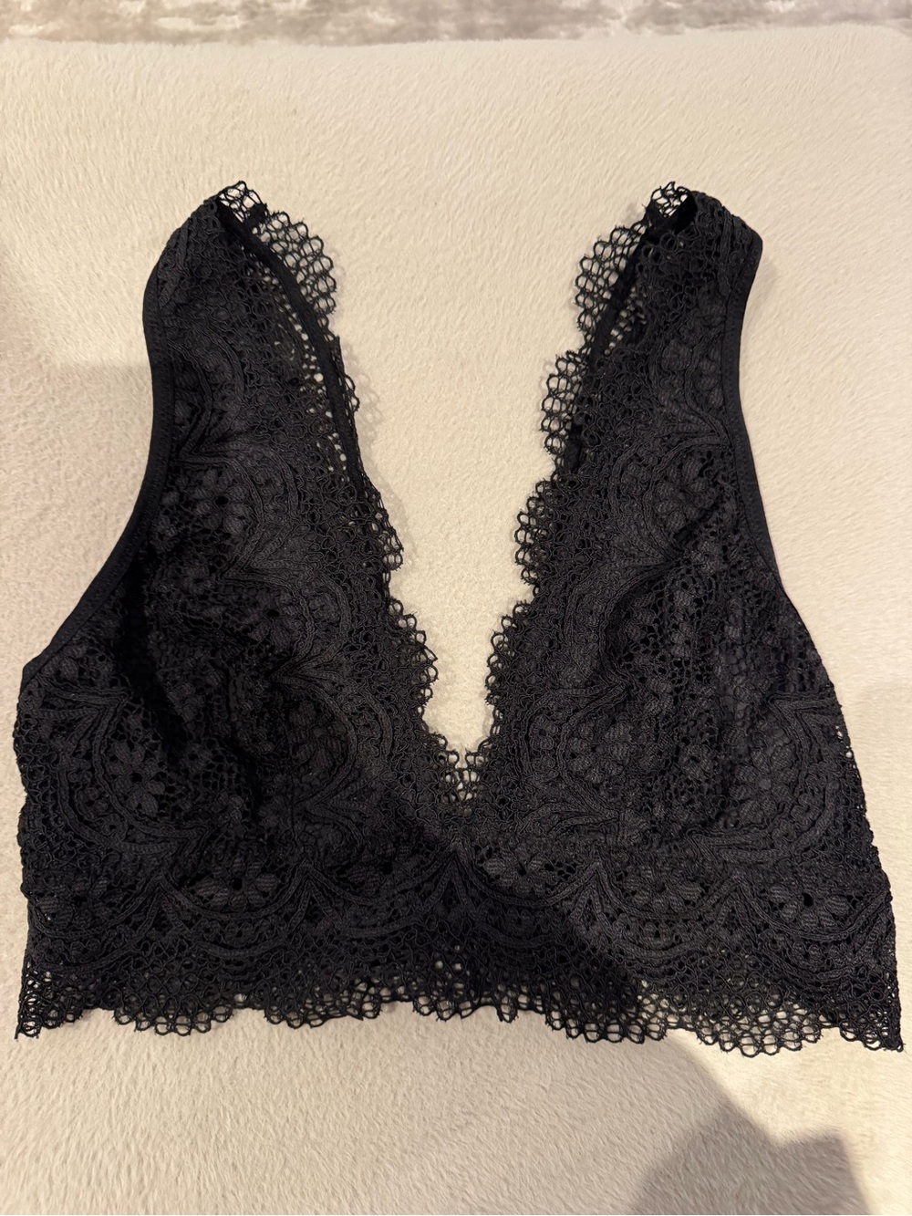 Victoria's Secret Black Lace Plunge Bralette